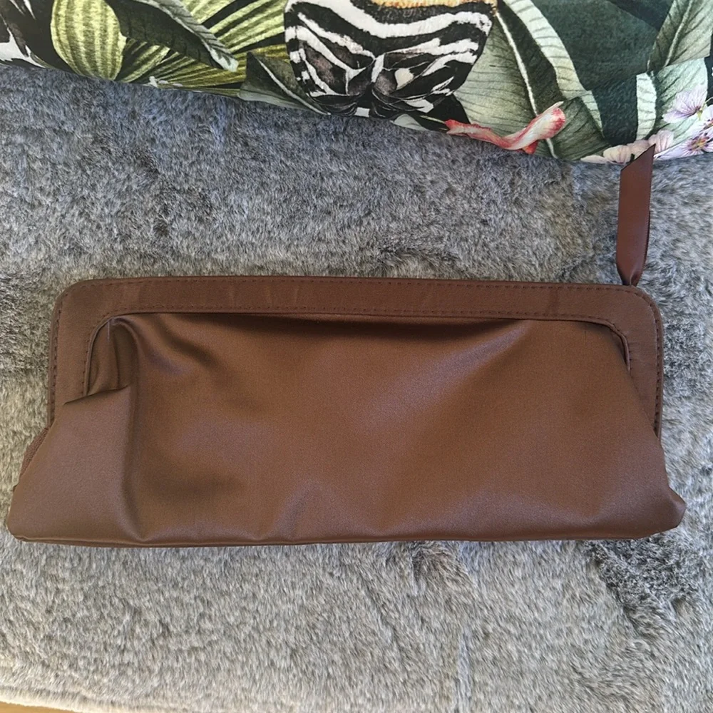 Satin and sequined bag